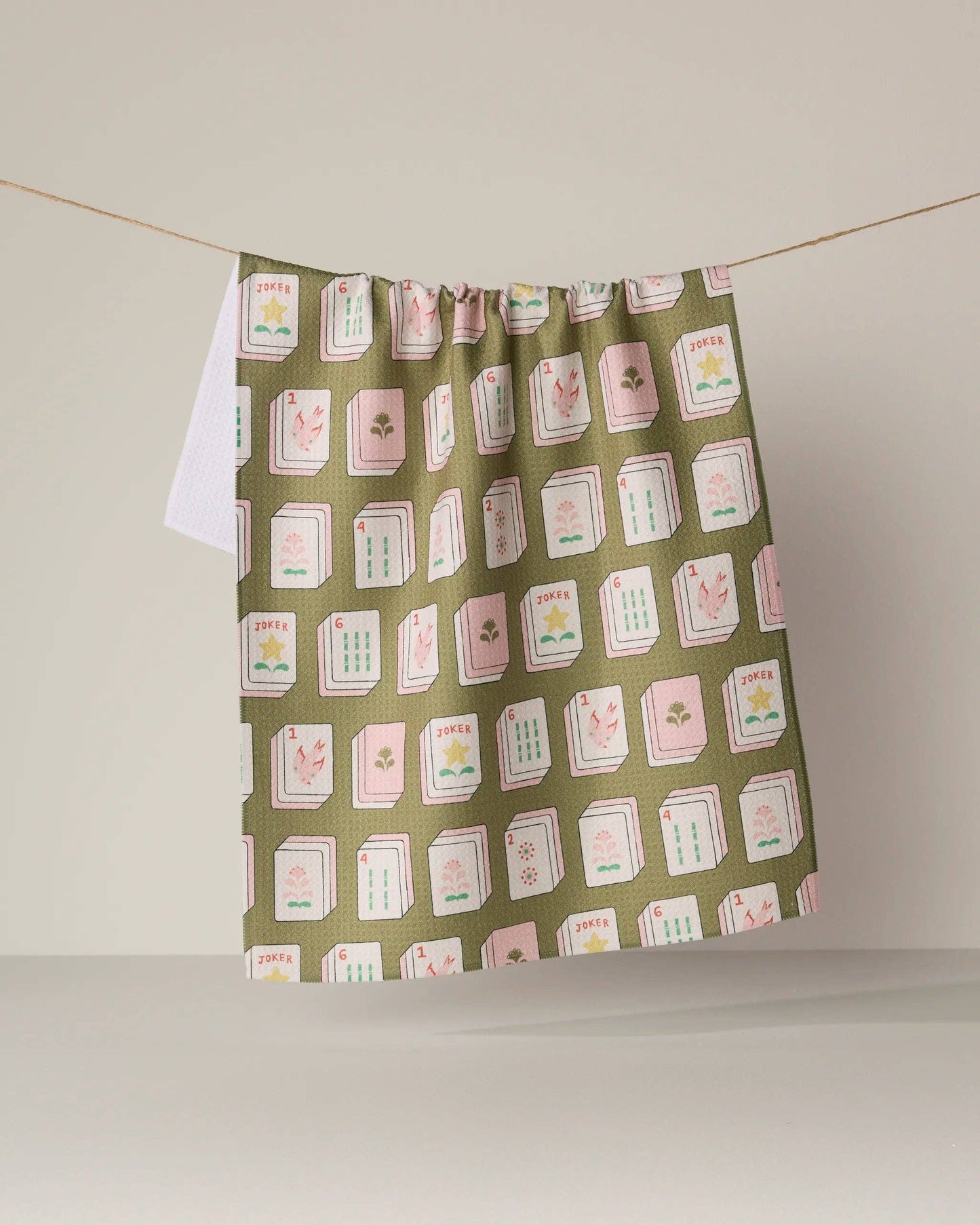 Geometry - Flower Tiles Tea Towel