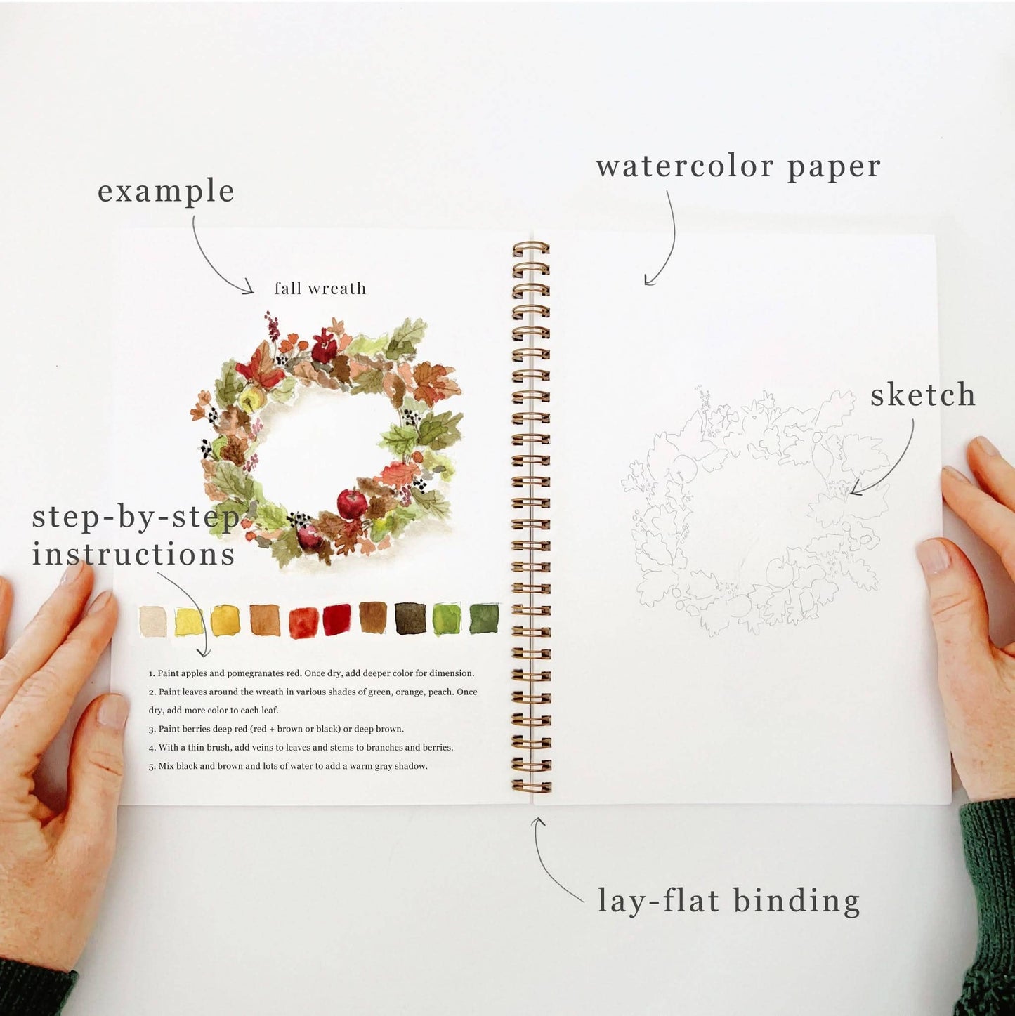 emily lex studio - Autumn watercolor workbook