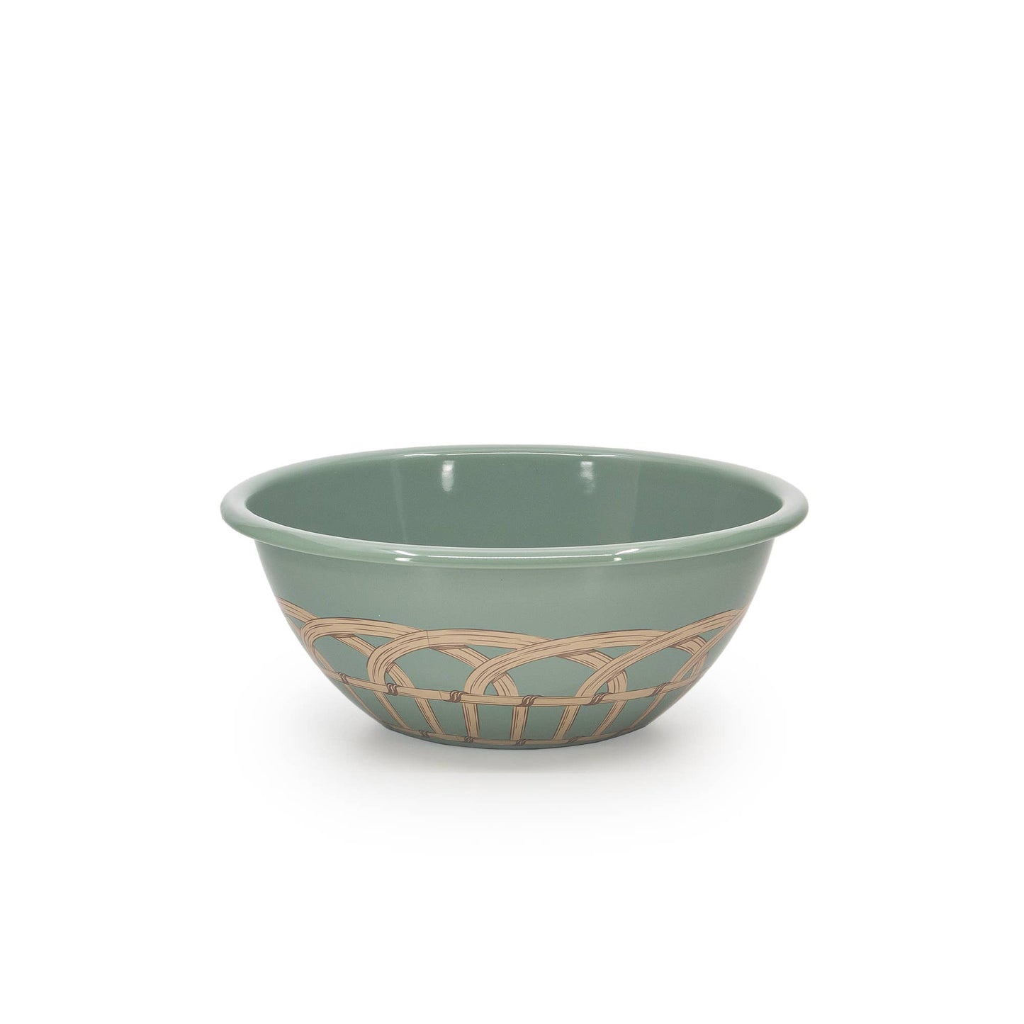 Crow Canyon Home - Domino x CCH Wicker Enamelware Small Serving Bowl