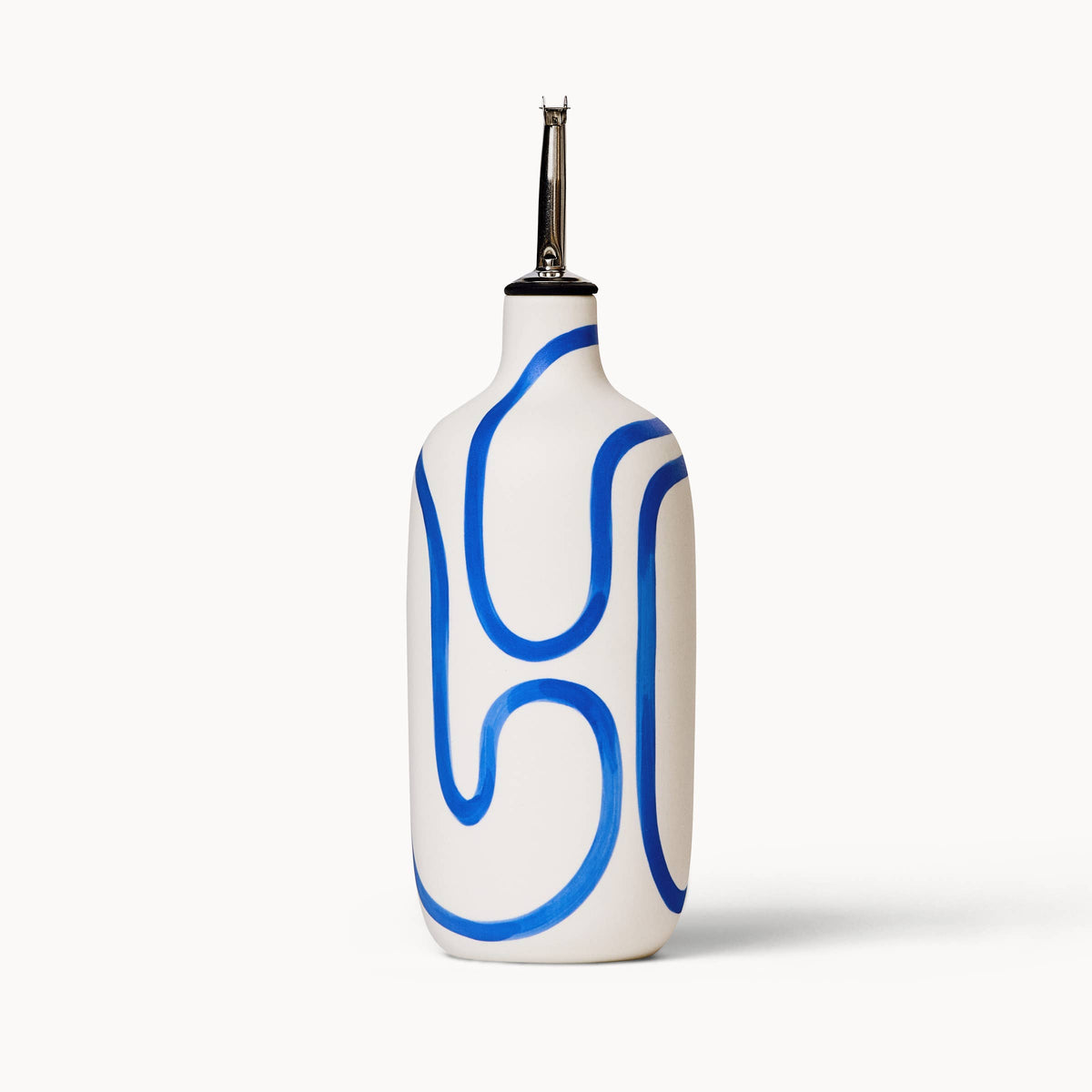 Franca - Oil / Vinegar Cruets - Cobalt Outline