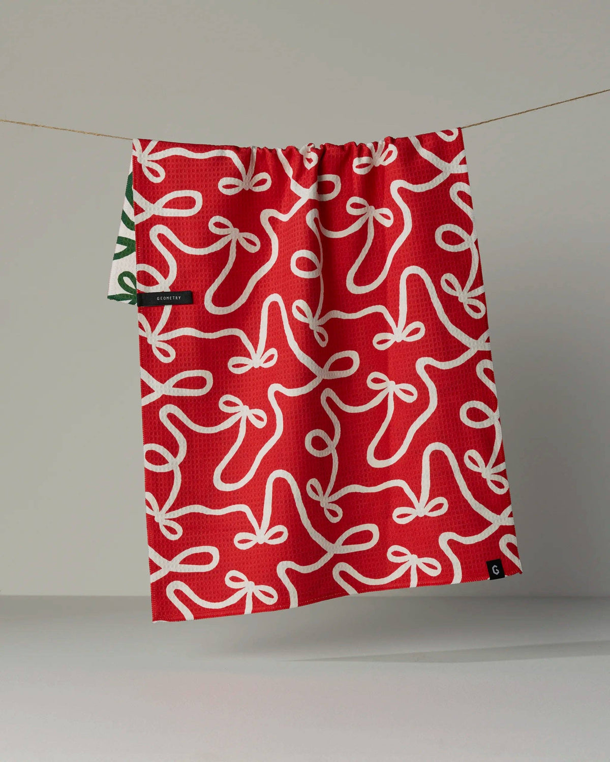 Geometry - Holiday Bows Luxe Kitchen Towel - Holiday 2026