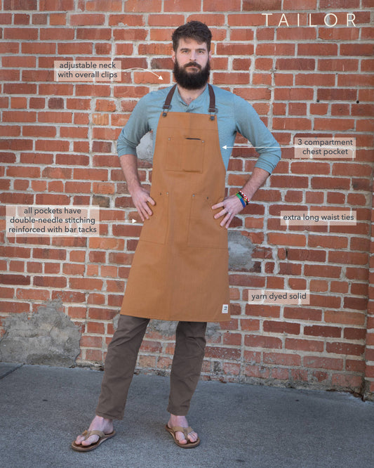 KAF Home Tailor Apron, Oversized & Multi-Purpose