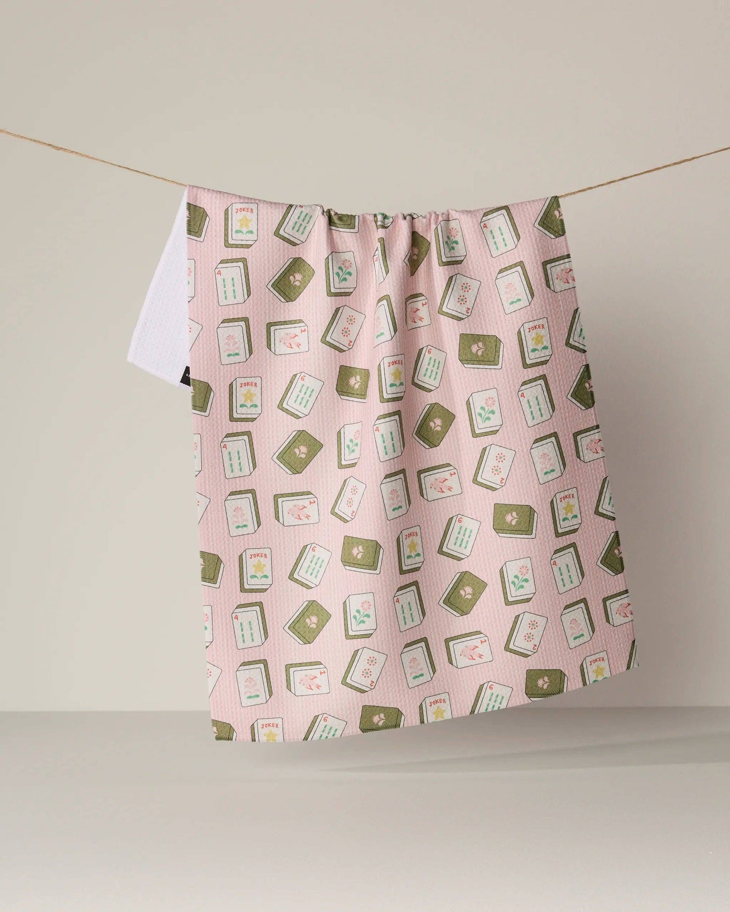 Geometry - Flower Tiles Tea Towel