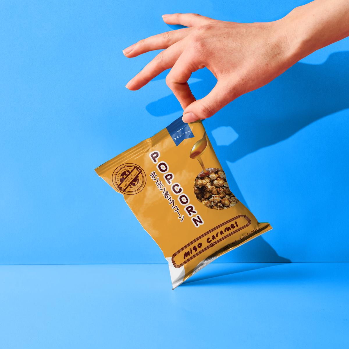 Pom Pom Popcorn by Bessou - Popcorn, Miso Caramel