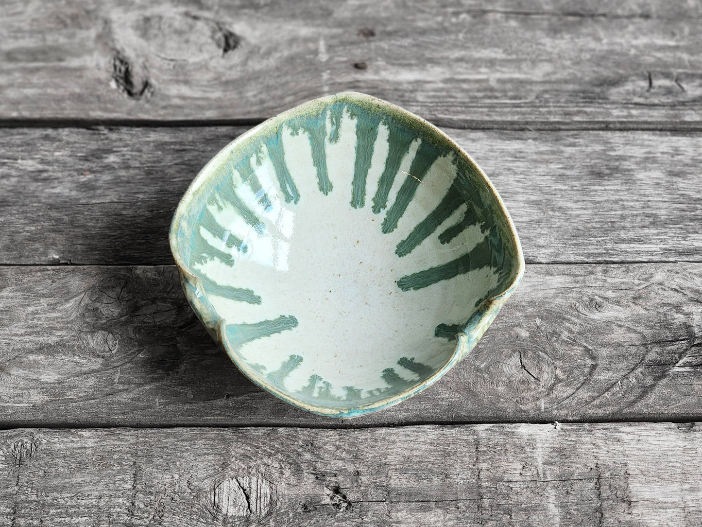 Ceramic Ramen & Chopstick Bowl, Squared Off Edge Style