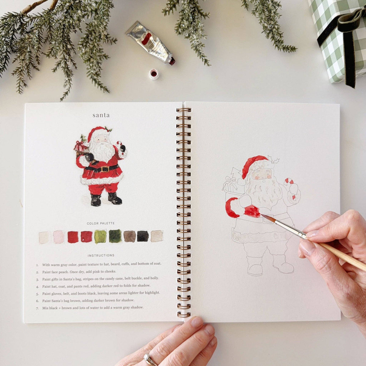 emily lex studio - Classic christmas watercolor workbook