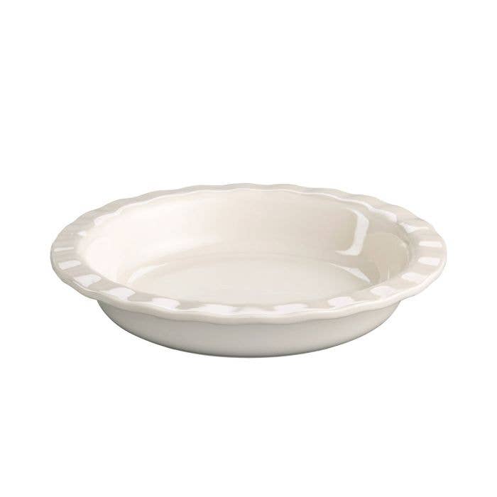 HIC - Harold Import Co. - 9.5" Ceramic Pie Plate with Scalloped Rim
