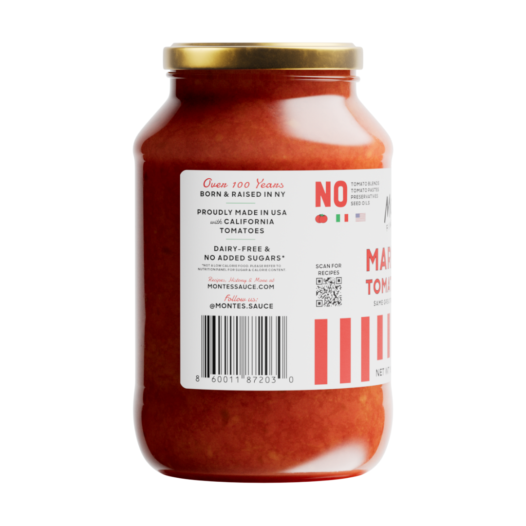 Monte’s Fine Foods - Monte's Marinara Tomato Sauce 16oz