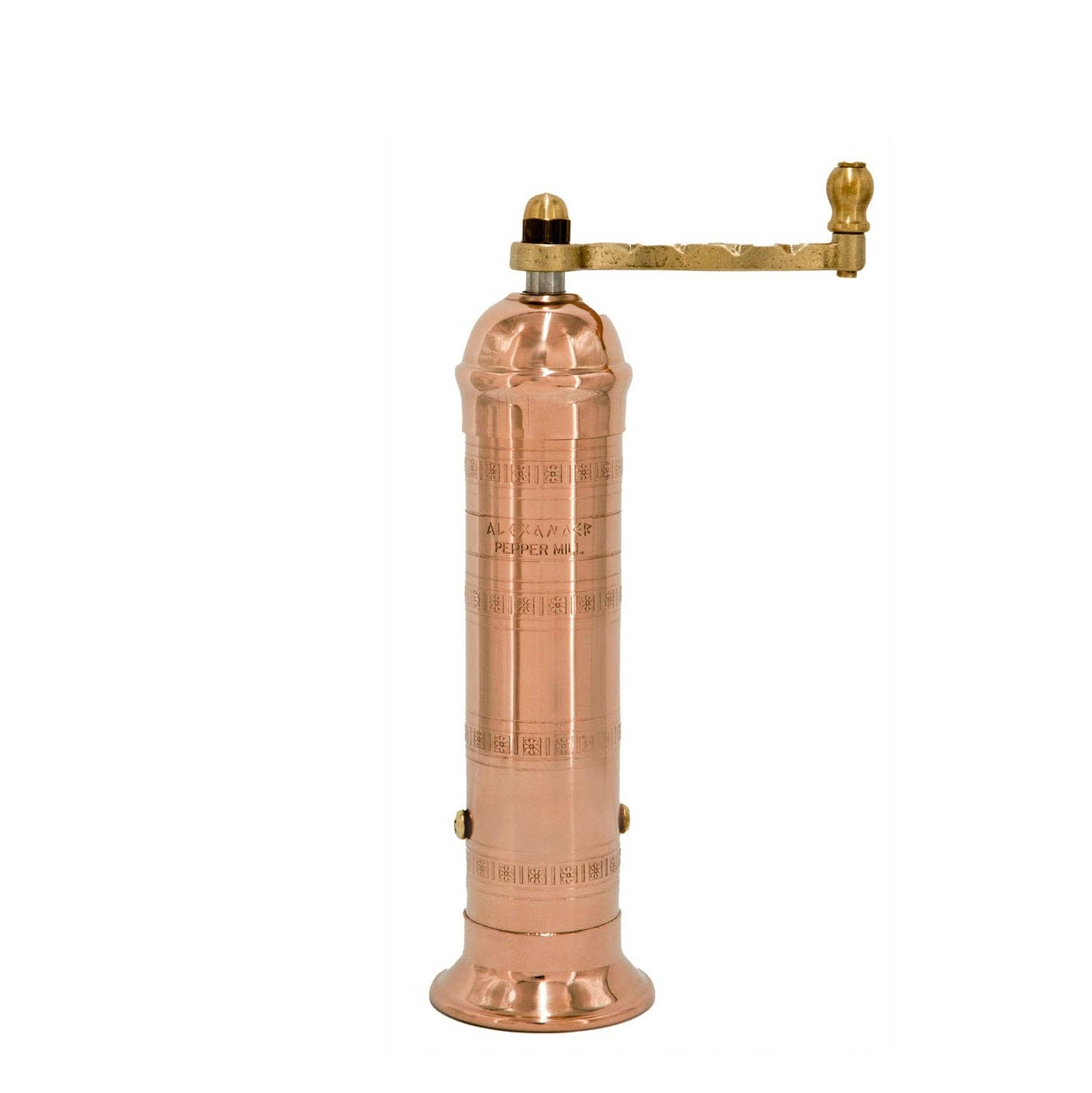 The Original Brass Greek Pepper Mill, 8”