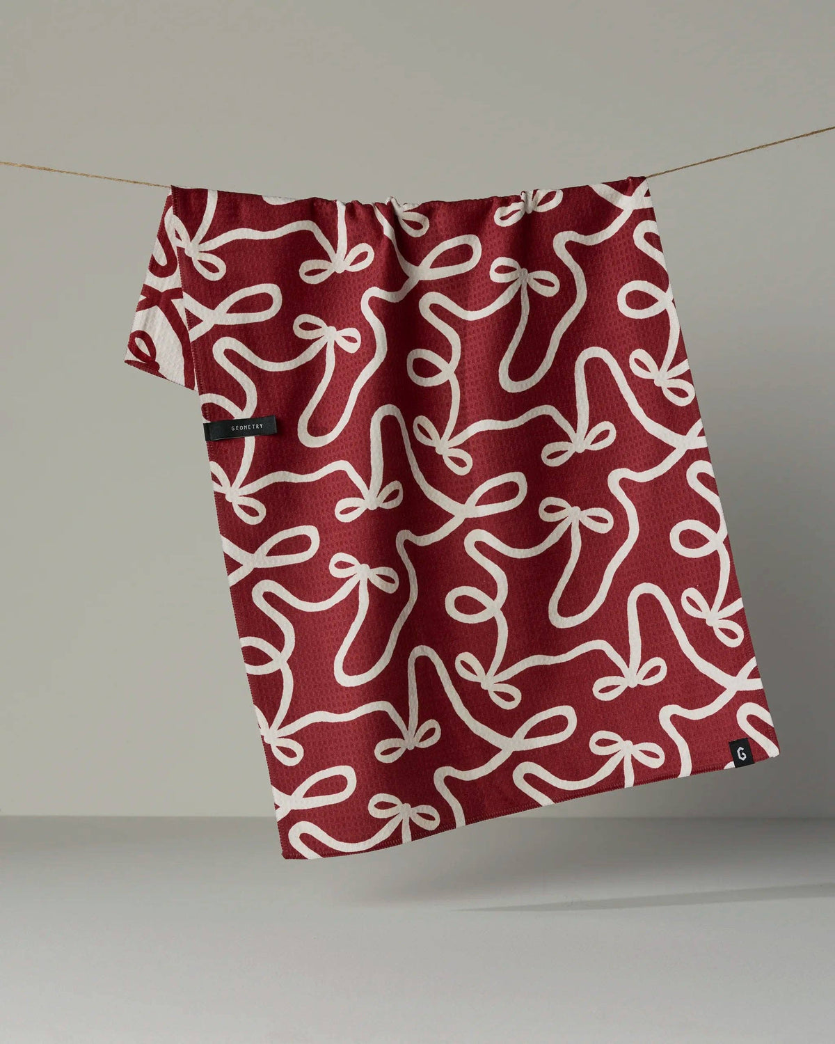 Geometry - Holiday Bows Luxe Kitchen Towel - Holiday 2026