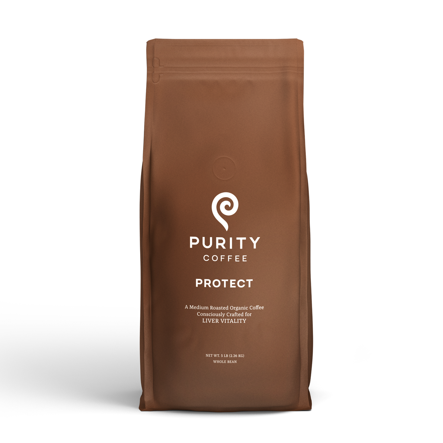 Purity Coffee - Organic Mold Free Medium Roast Whole Bean Coffee 5lb|PROTECT