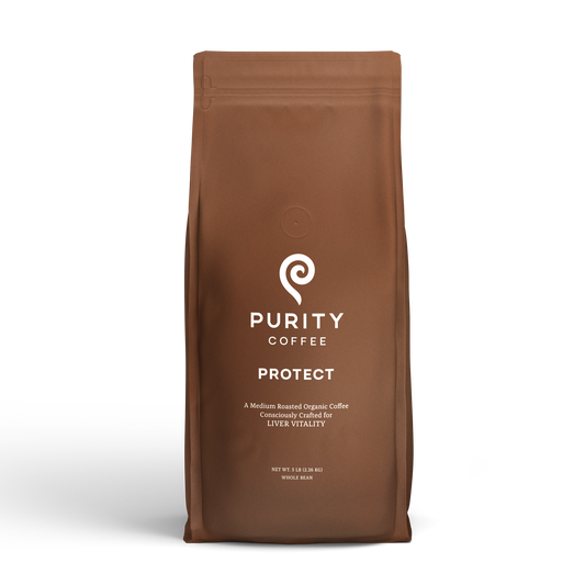 Purity Coffee Organic Mold Free PROTECT Medium Roast Whole Bean Coffee, 5lb