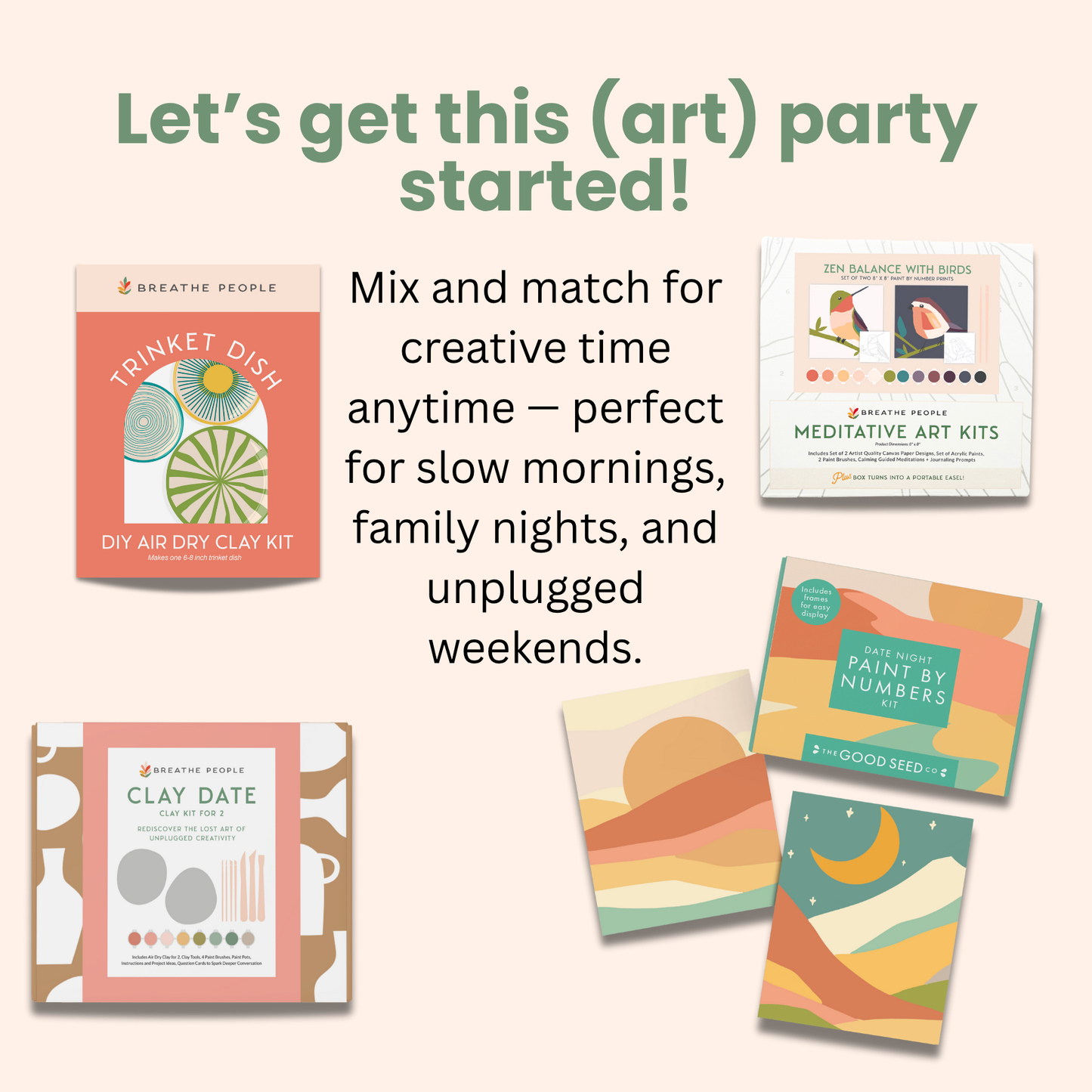 Breathe People All-In-One Watercolor Paint Set - Desert Bloom