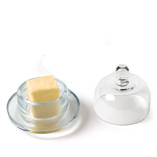 Small Butterdish W/Dome, 3"