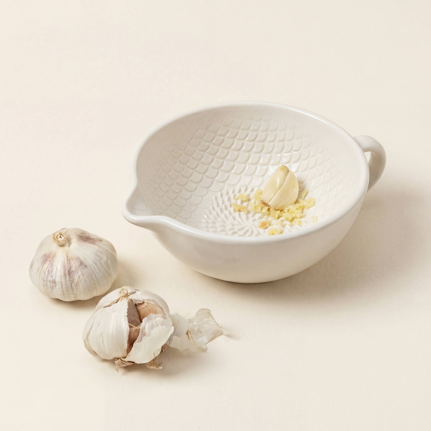The Grate Plate Ceramic Grating Bowl - White