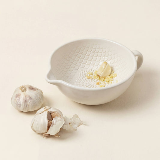 Ceramic Grating Bowl - White
