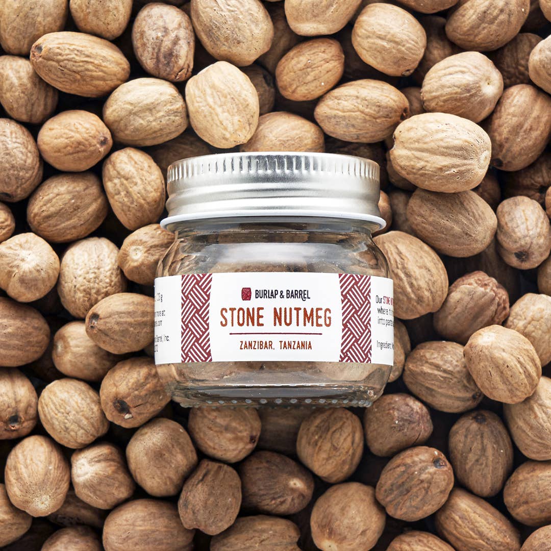 Burlap & Barrel - Whole Stone Nutmeg - Single Origin Spice & Seasoning