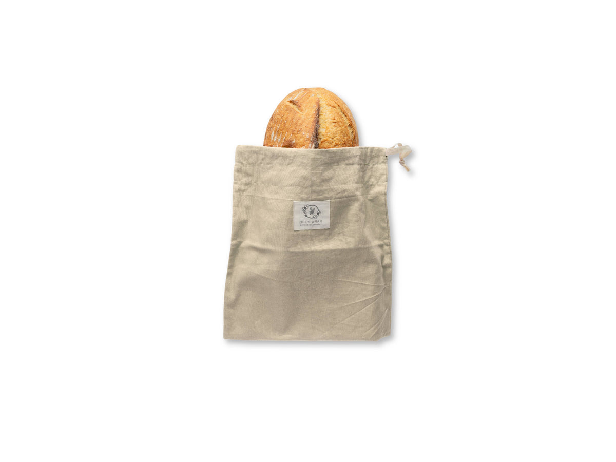 Bee's Wrap Reusable Beeswax Lined Artisan Bread Bag - Natural