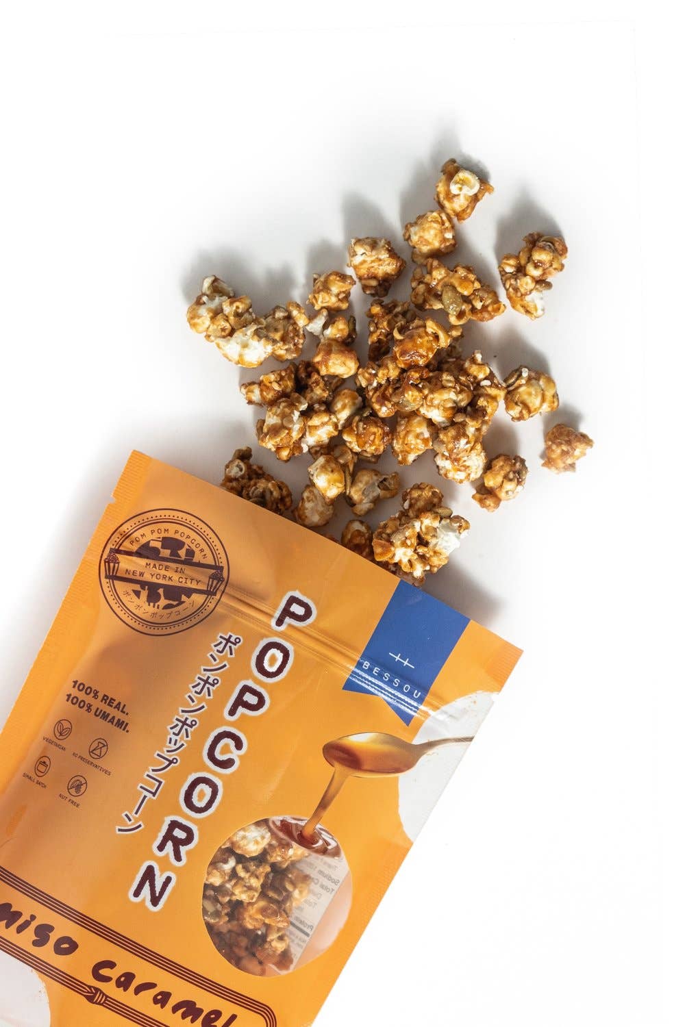 Pom Pom Popcorn by Bessou - Popcorn, Miso Caramel