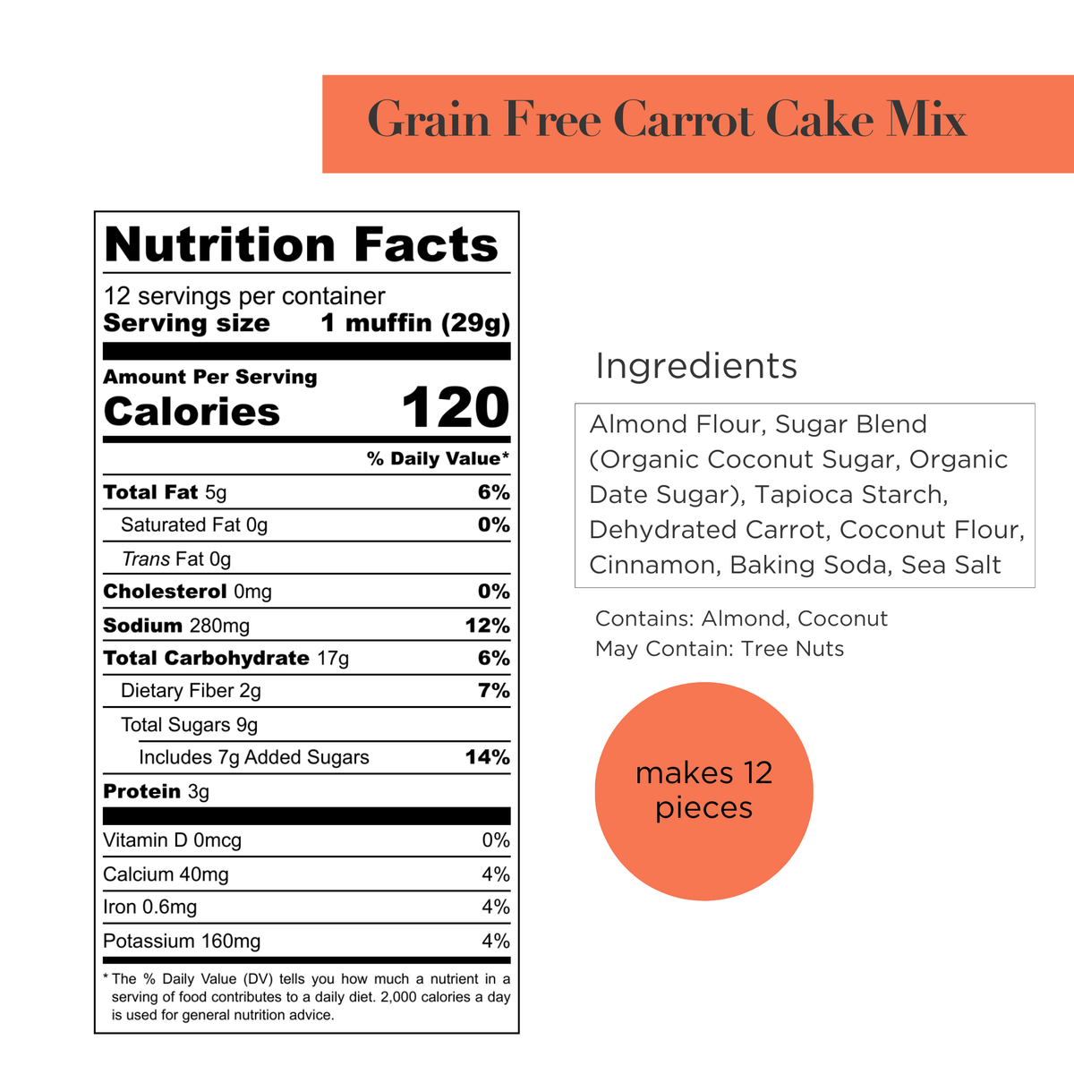 Stellar Eats Carrot Cake + Muffin Mix