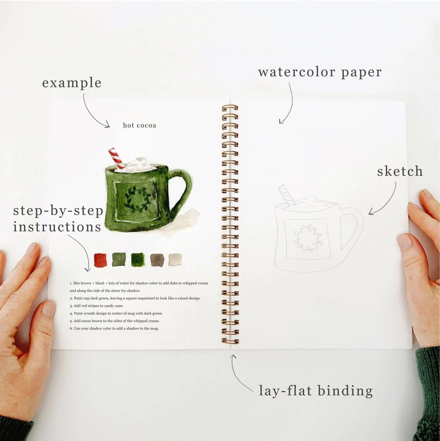 emily lex studio - Christmas watercolor workbook