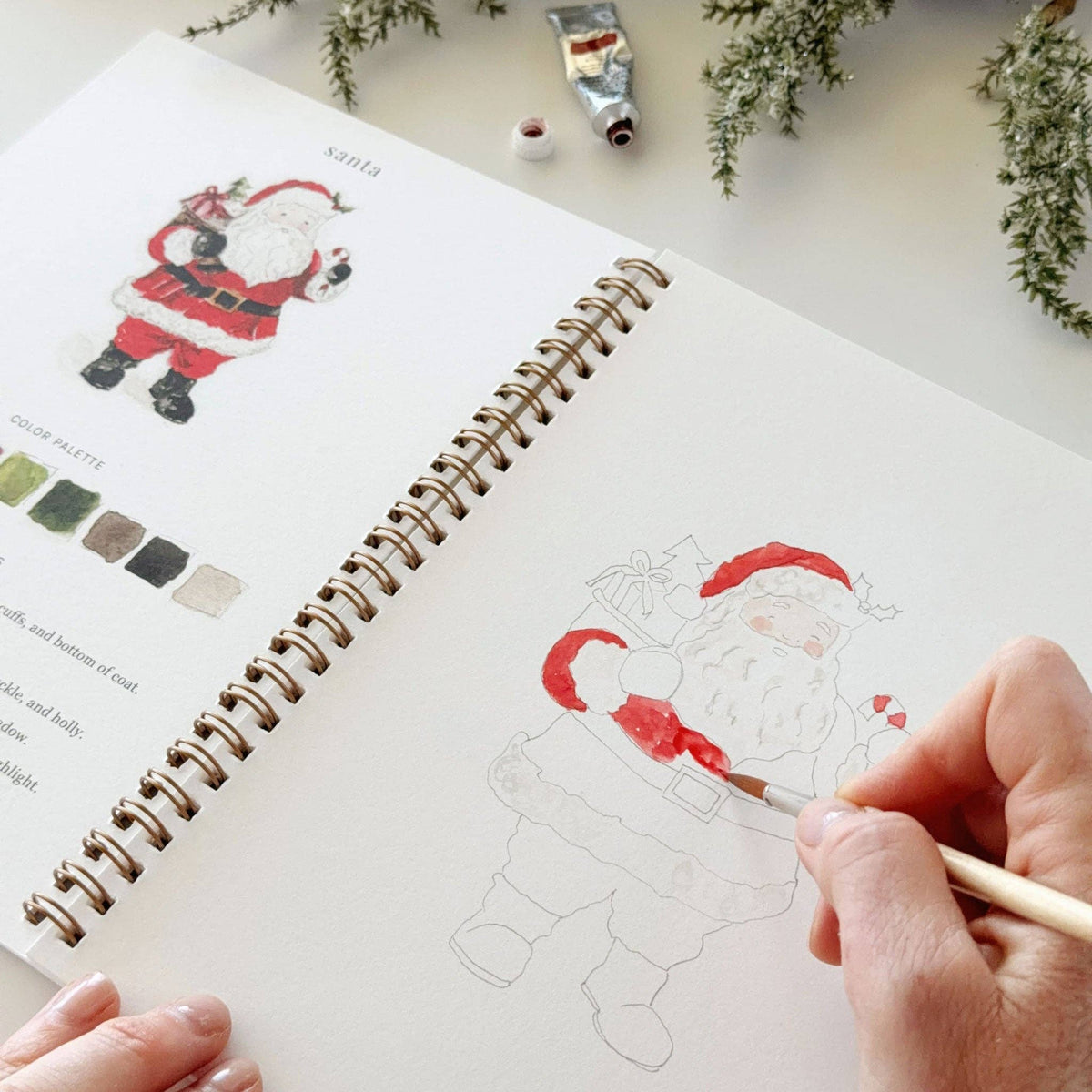 emily lex studio - Classic christmas watercolor workbook