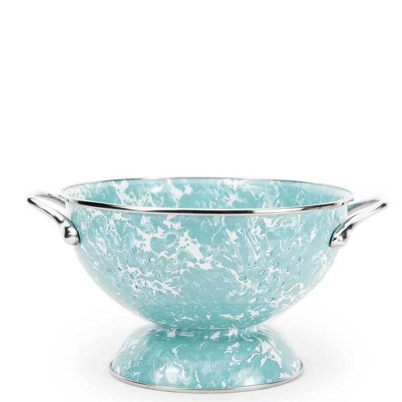 Crow Canyon Home - Golden Rabbit Enamelware Swirl Medium Colander