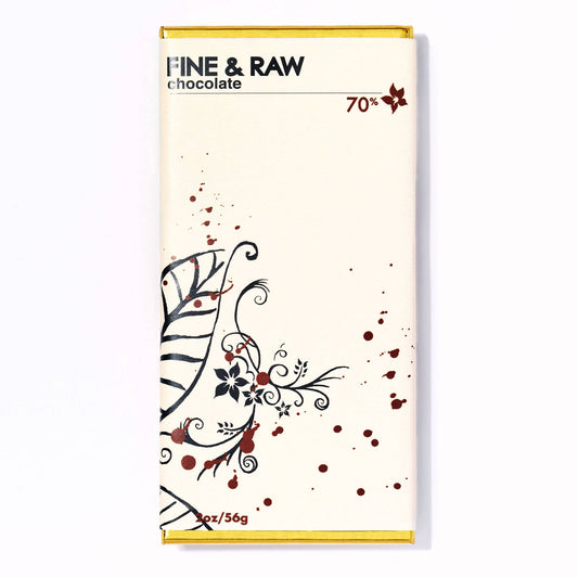 Fine & Raw 70% Dark Signature Bar, 2 oz
