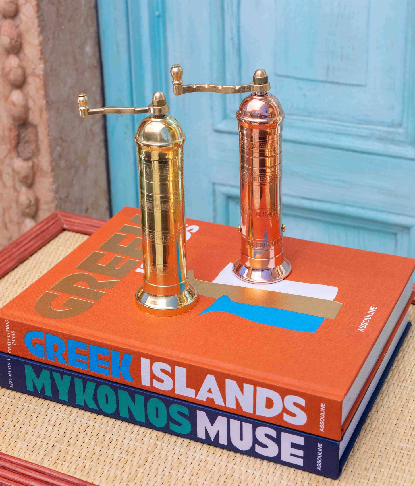 The Original Brass Greek Pepper Mill, 8”