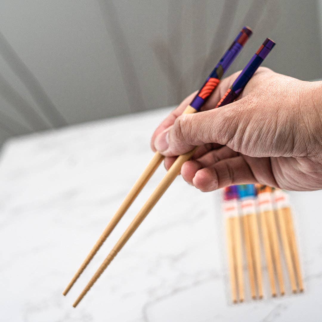 Urban Tokyo - 5 Piece Chopsticks Set Frank Lloyd Wright Max Hoffman w/ Gift Box (10/100)