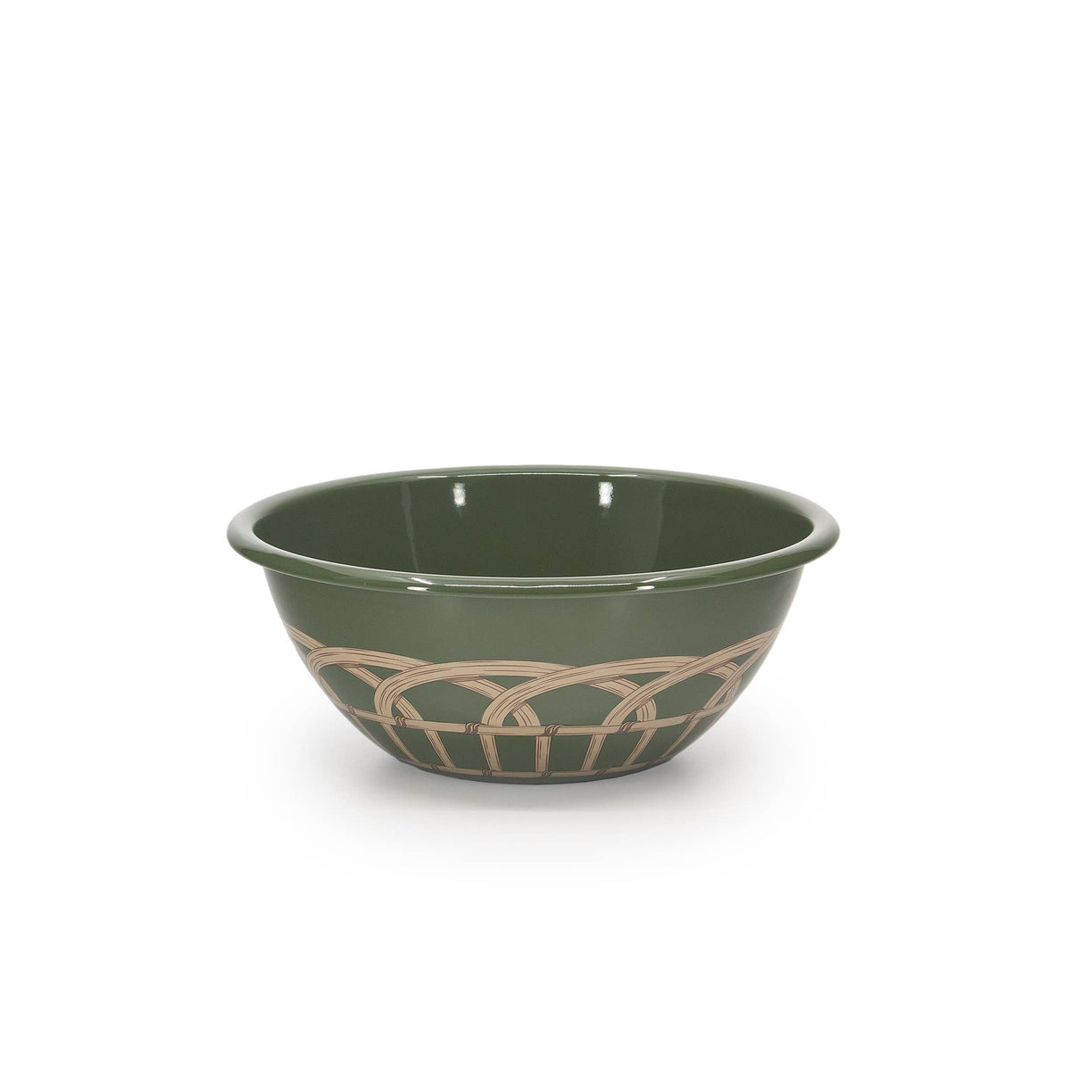 Crow Canyon Home - Domino x CCH Wicker Enamelware Small Serving Bowl