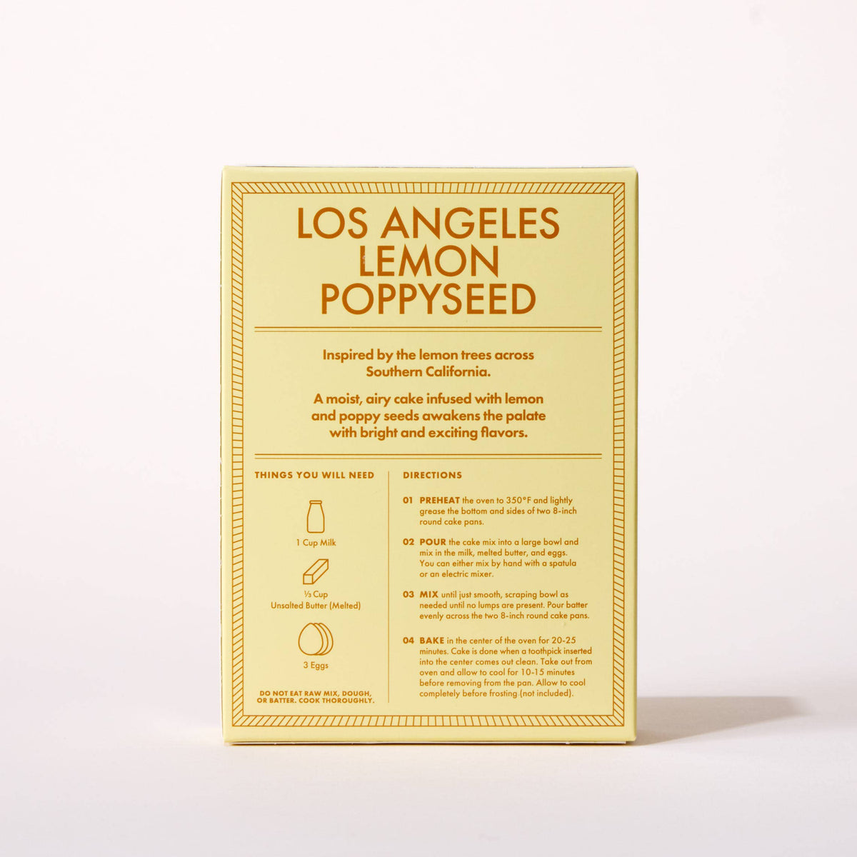 BAKE AWAY - LA Lemon Poppyseed Cake Mix | (1) Case = (8) ind. boxes