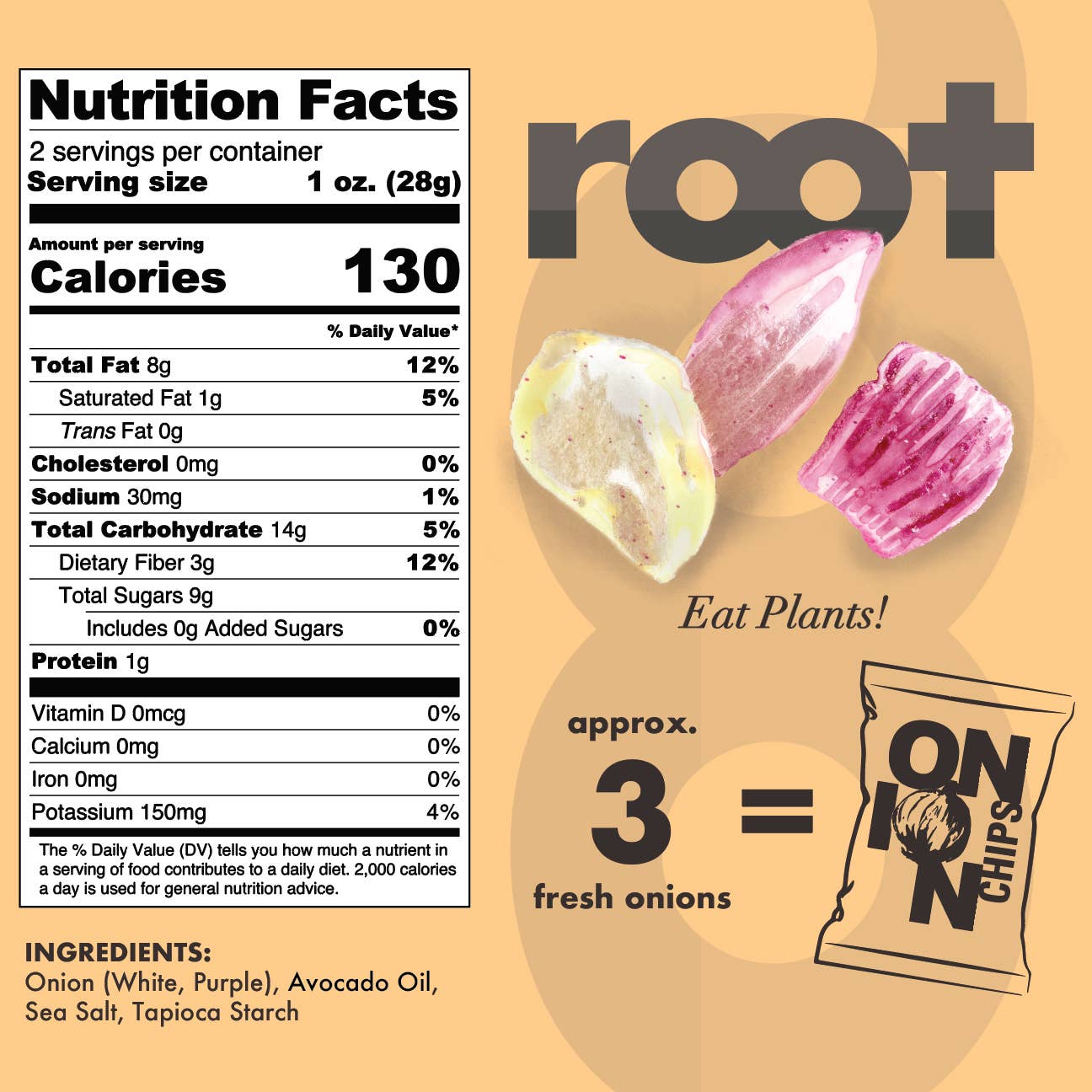 Root Foods Onion Chips