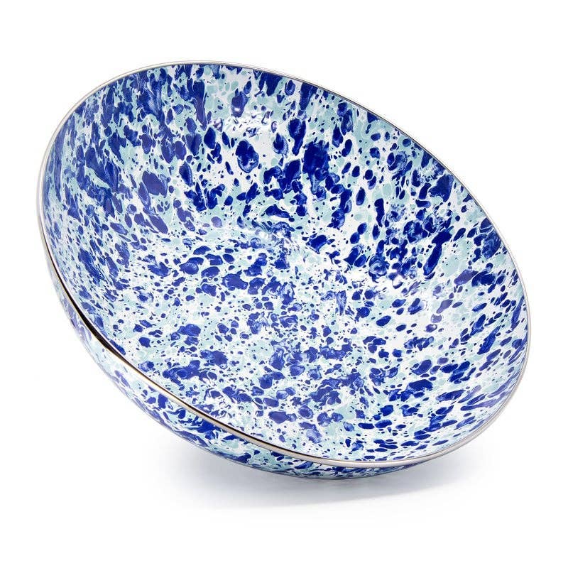 Crow Canyon Home - Golden Rabbit Enamelware Swirl Catering Bowl