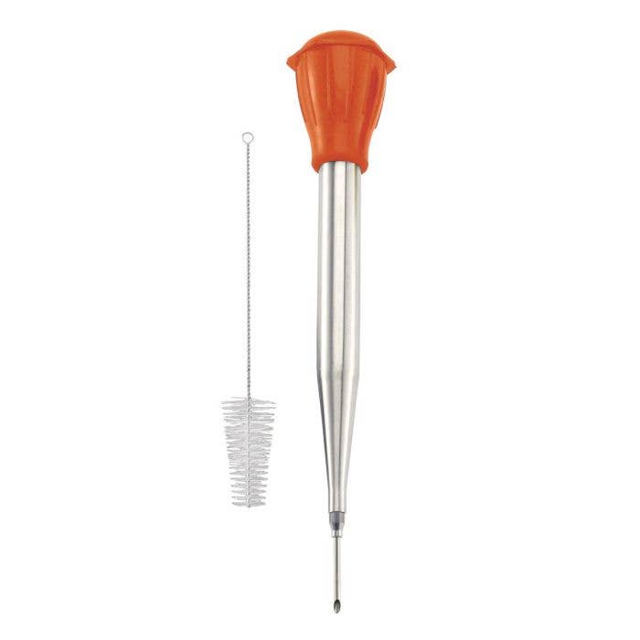 HIC - Harold Import Co. - HIC Kitchen Roasting Baster With Cleaning Brush And Needle, 2oz