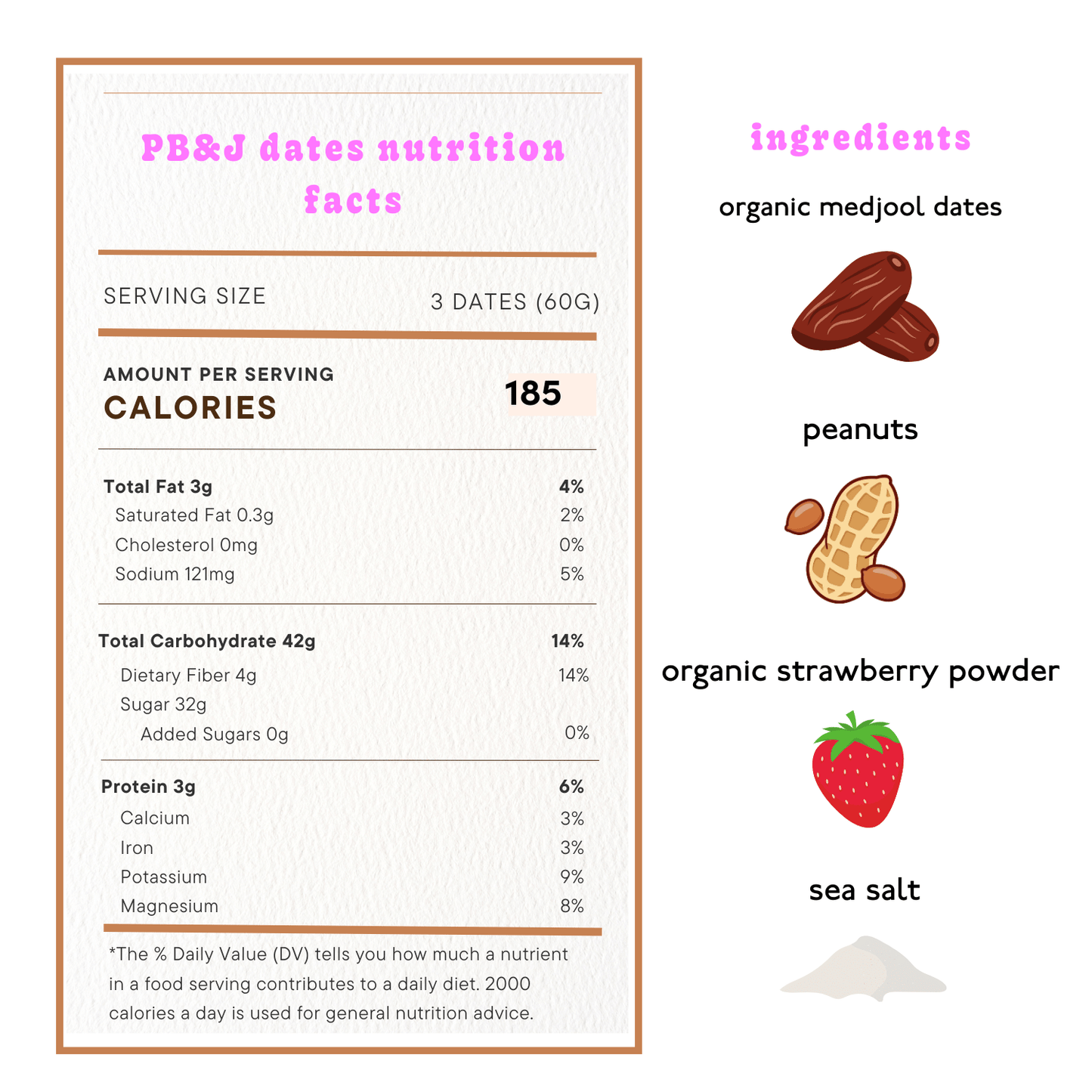 realsy - PB&J Dates | Snack Packs (10 pack)