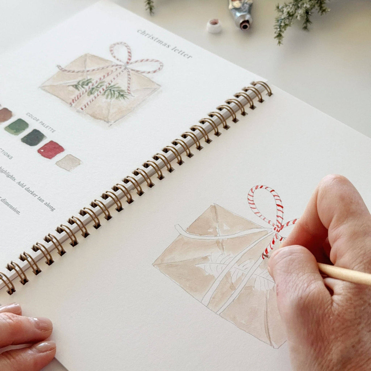 emily lex studio - Classic christmas watercolor workbook