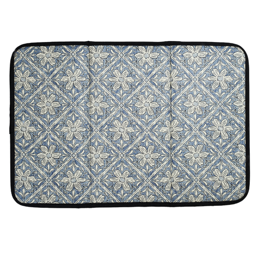 Once Again Home Drying Mat - Jen Owens Fabrique Majolica Blue