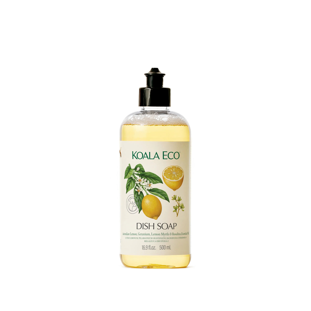 Koala Eco Lemon, Geranium, Lemon Myrtle & Rosalina Dish Soap