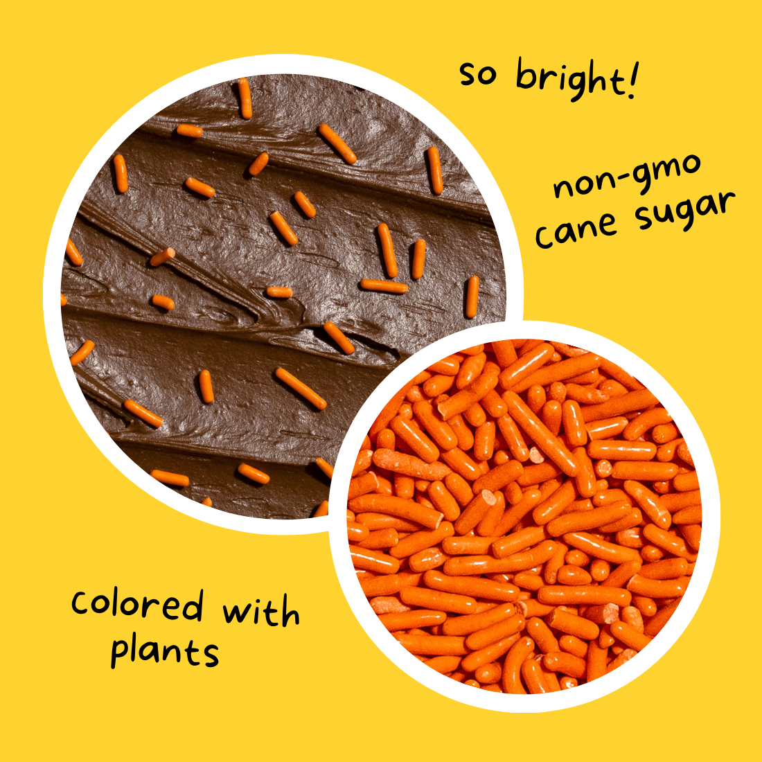 Supernatural - Dye-Free Softies Sprinkles: Orange