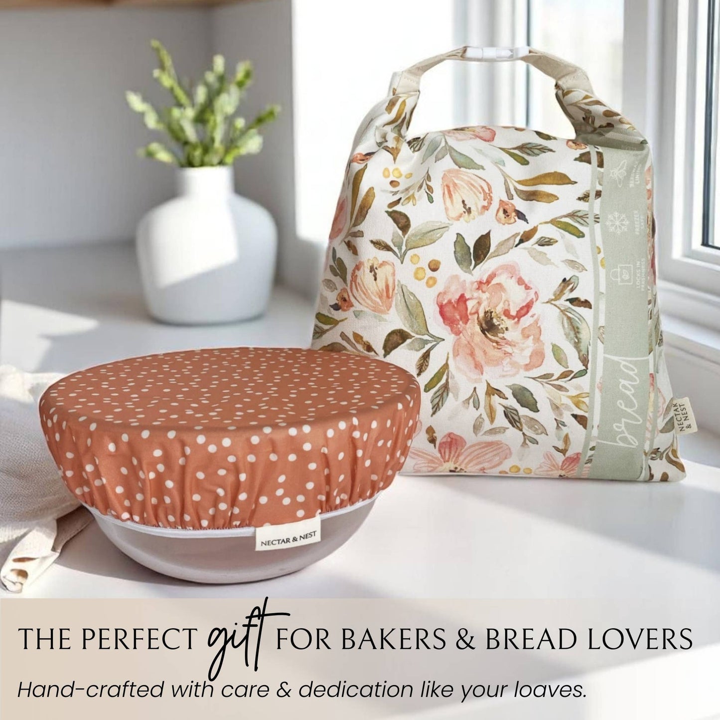 Nectar & Nest Artist Series Bread Baker Set - Sweetpea Garden