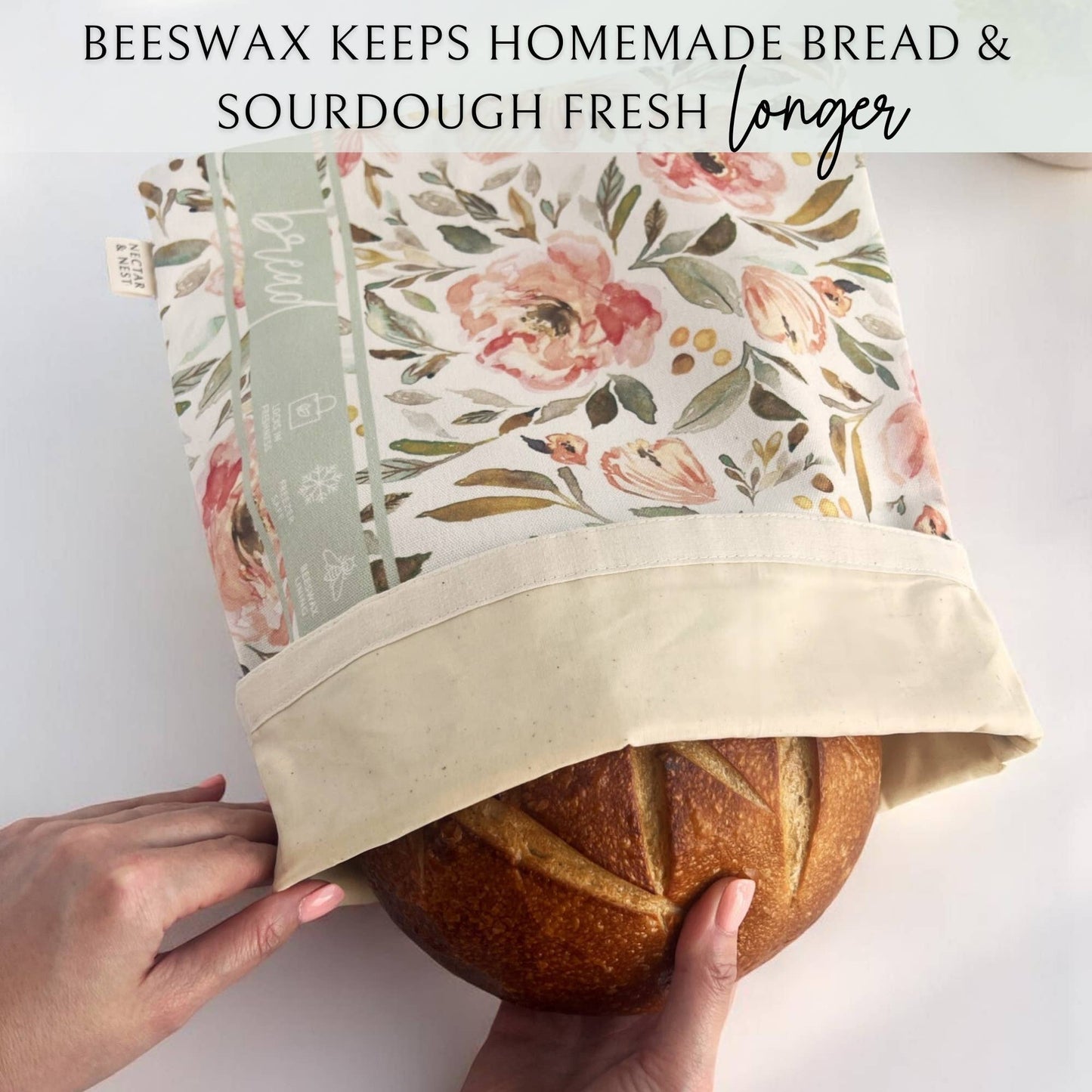 Nectar & Nest Artist Series Bread Baker Set - Sweetpea Garden
