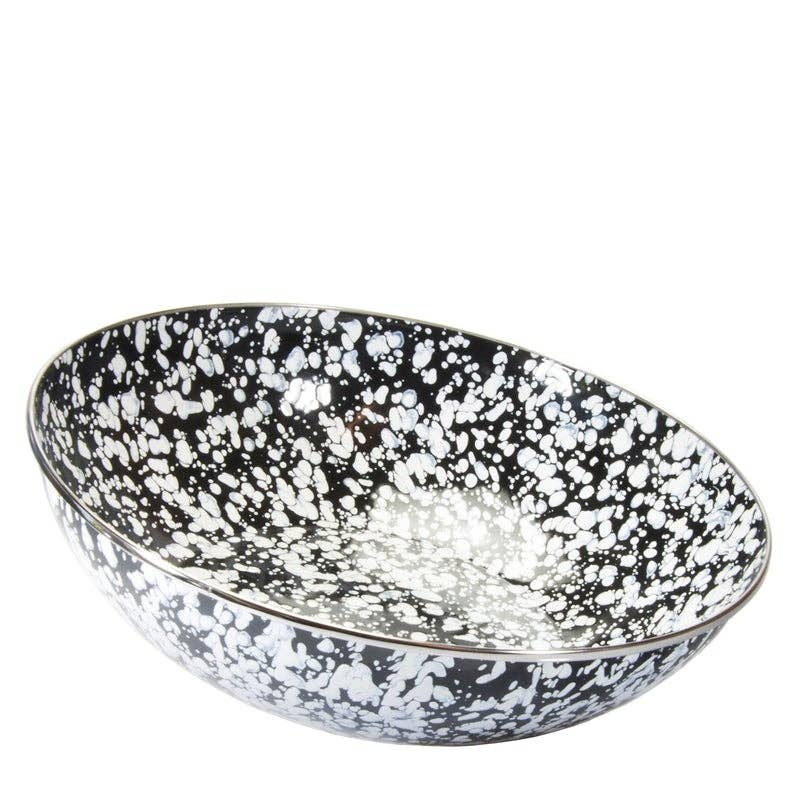 Crow Canyon Home - Golden Rabbit Enamelware Swirl Catering Bowl
