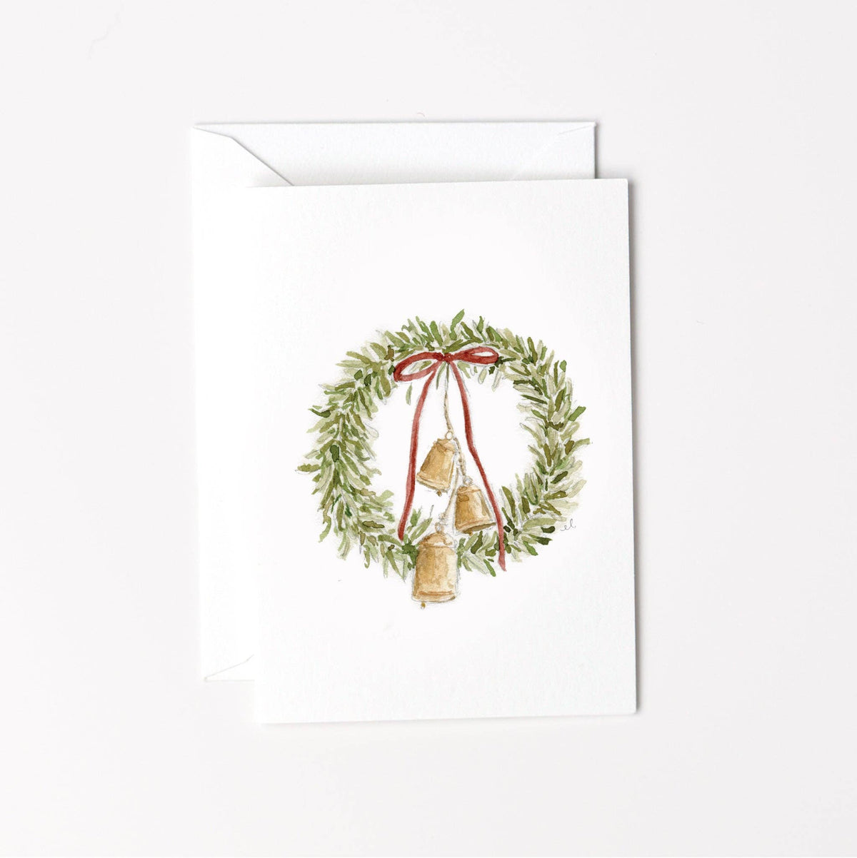 emily lex studio Bell Wreath Mini Notecard