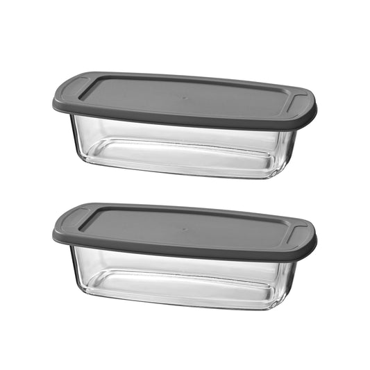 Fox Run Glass Loaf Pans with Lid, Each