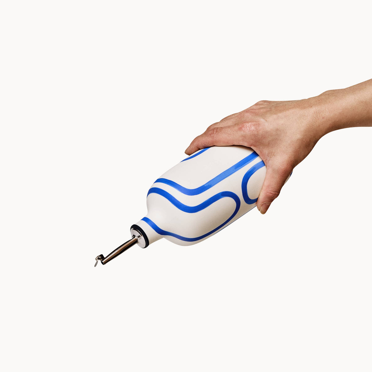 Franca - Oil / Vinegar Cruets - Cobalt Outline