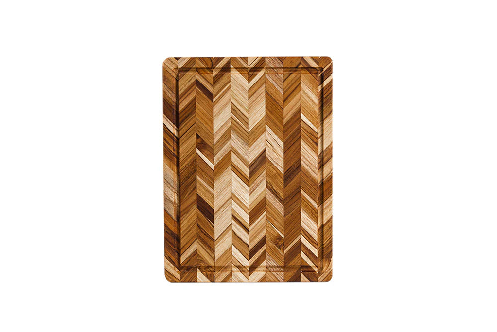 Teakhaus Herringbone Cutting Board w/Juice Canal