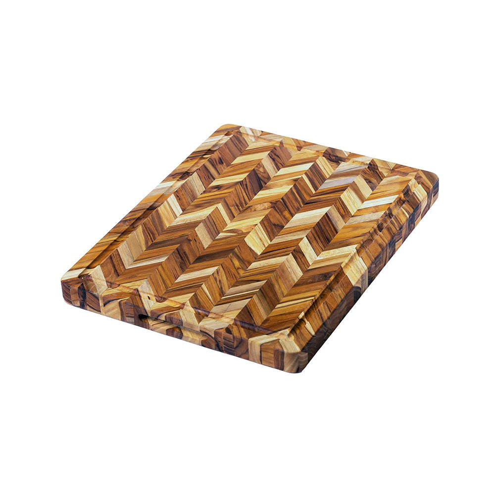 Teakhaus Herringbone Cutting Board w/Juice Canal
