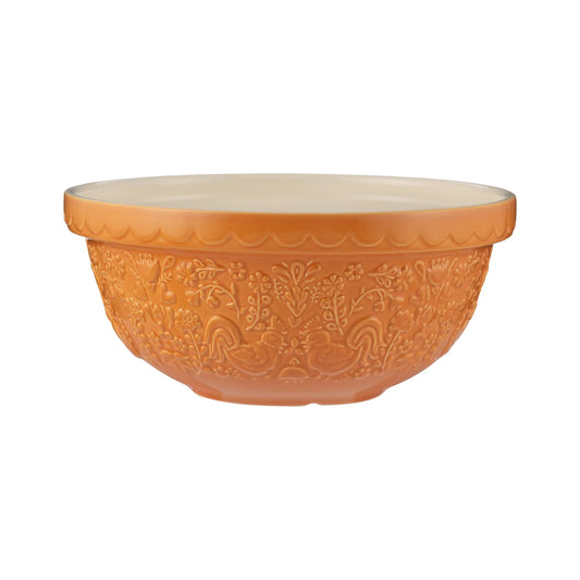 Mason Cash Home To Roost S24 Orange Mixing Bowl, 9.25”