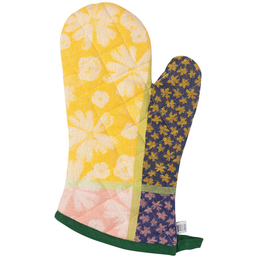 Full Bloom Jacquard Oven Mitt
